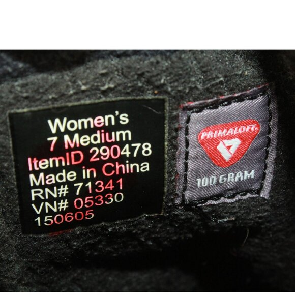 LL Bean Black Suede Pull On Side Zip Insulated Mid Calf Winter Boots Size 7 M - Picture 7 of 9